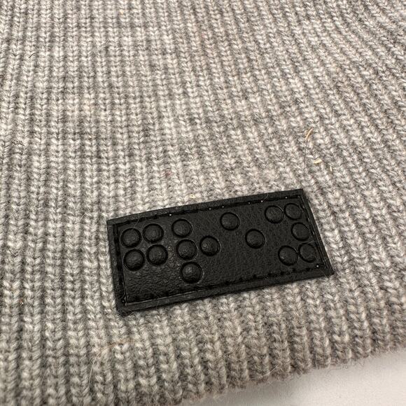 Two Blind Brothers Grey Knit Beanie Hat New with tags - Picture 3 of 6